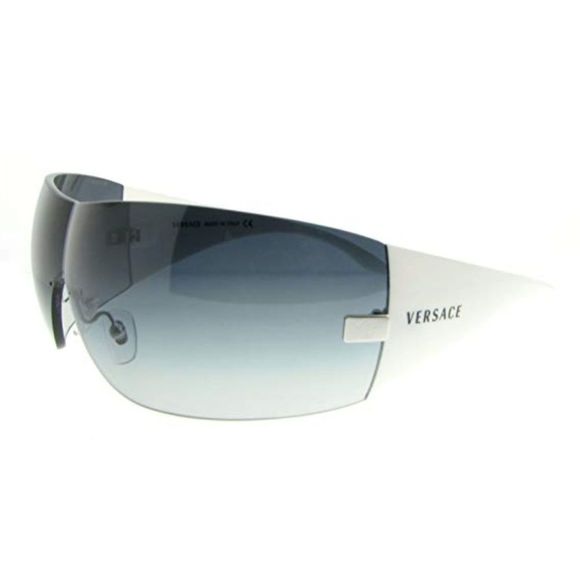 Versace Shiny White Designer Sunglasses - Picture 3 of 3